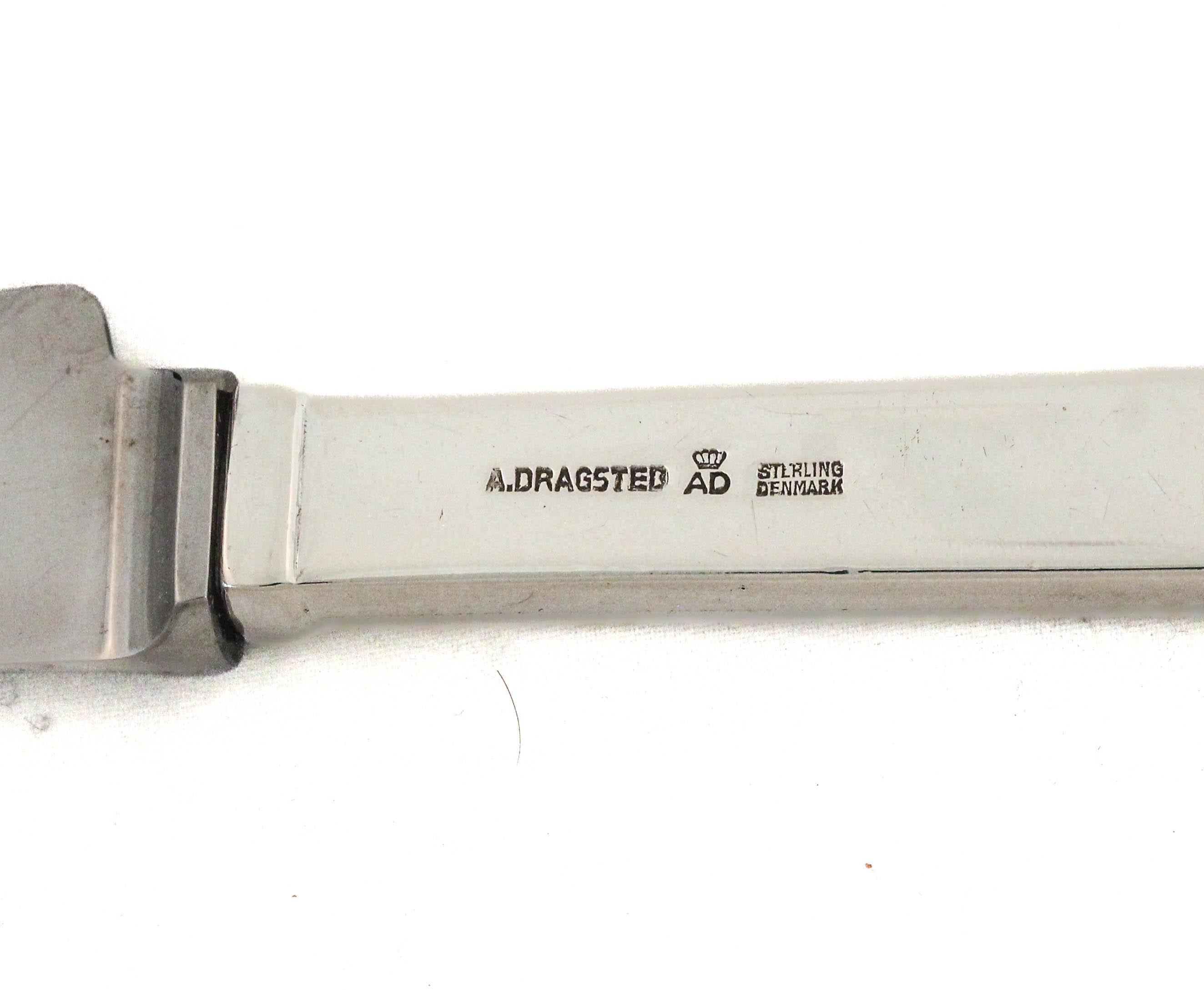 Cuchillo para pan Art Déco de plata de ley Plata esterlina en venta