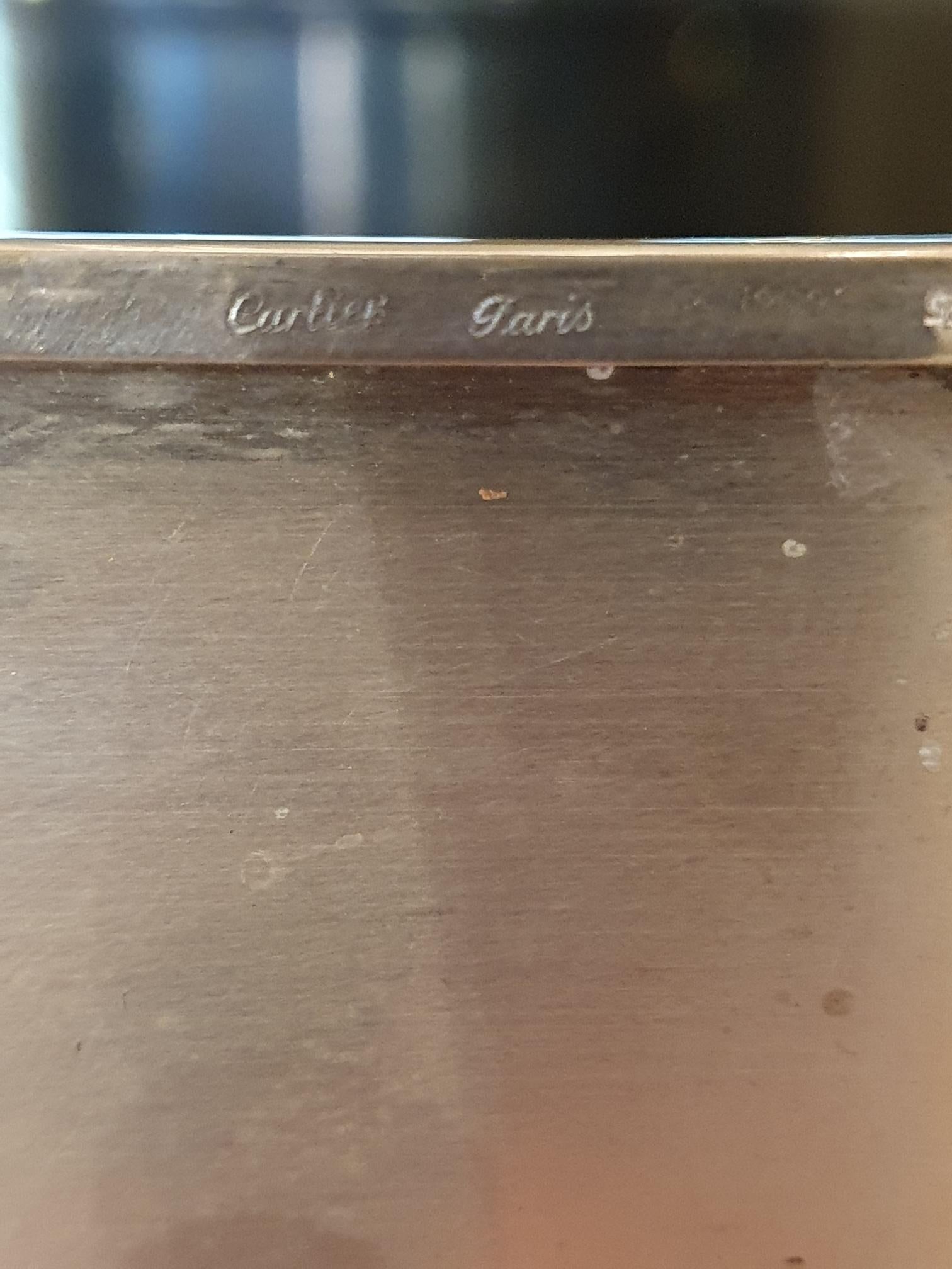 Sterling Silver Art Deco Cigar Box, circa 1925 by Cartier, Paris In Good Condition In London, GB