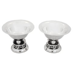 Sterling Silver Art Deco Compotes