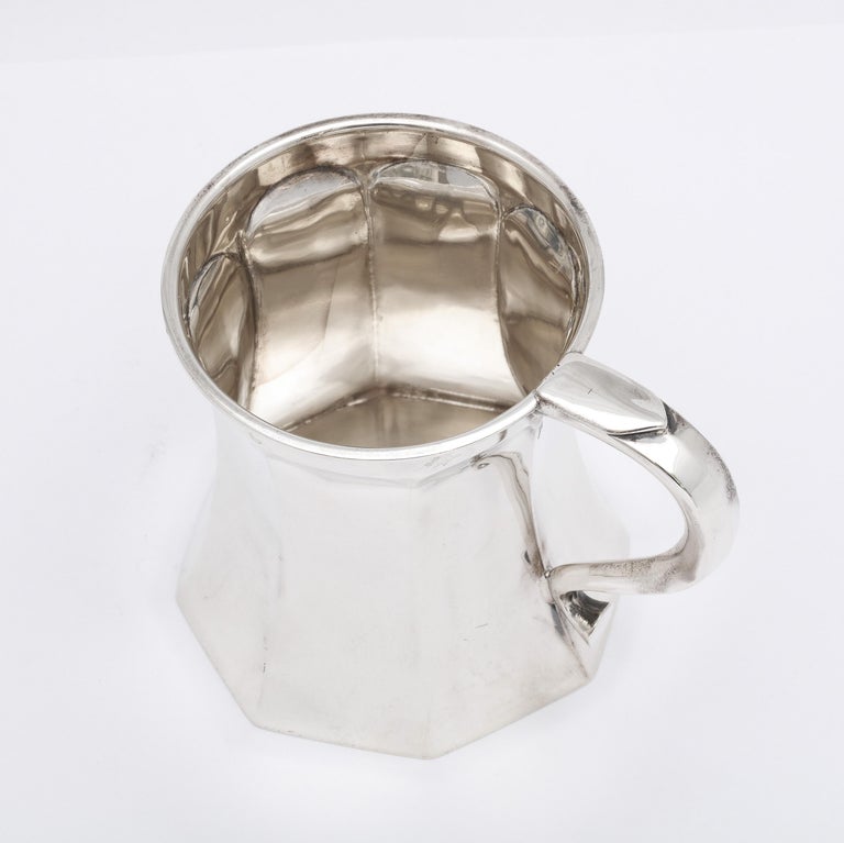 Sterling Silver Art Deco Period Octagonal Mug/Cup by Blankensee For Sale 7