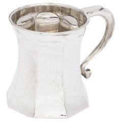 Tasse octogonale en argent sterling de la période Art Déco par Blankensee