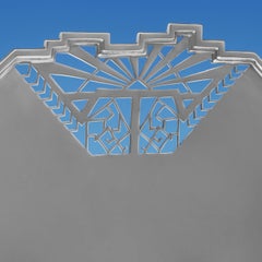 Art Deco Design Sterling Silver Pierced Dish by Walker & Hall, 1946