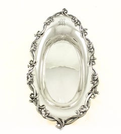 Corbeille à pain Art Nouveau en argent Sterling