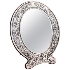 Sterling Silver Art Nouveau Mirror