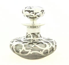 Bottiglia di profumo Art Nouveau in argento sterling