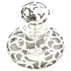 Sterling Silver Art Nouveau Perfume Bottle