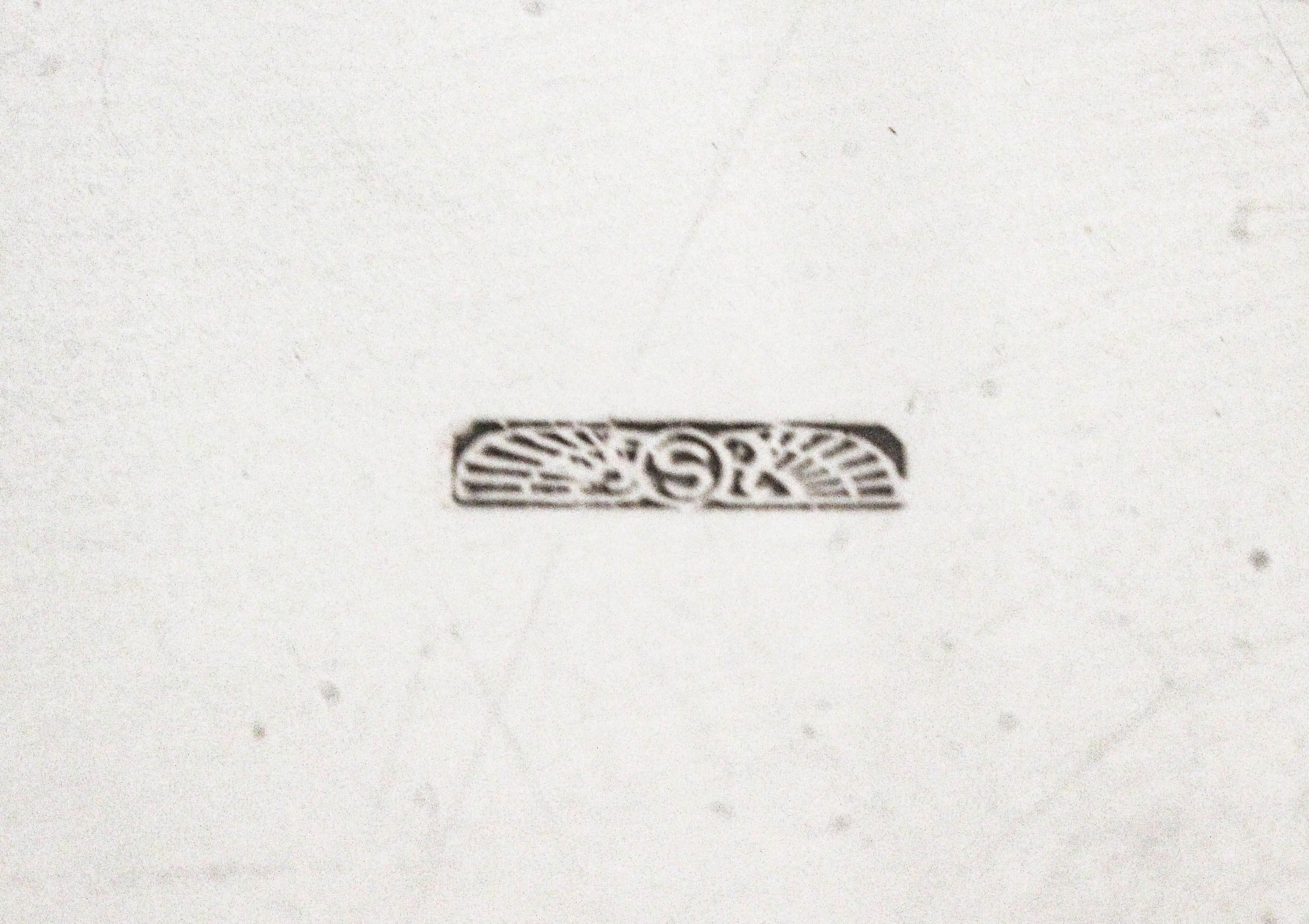 Sterling Silber Jugendstil-Teller (Spätes 19. Jahrhundert) im Angebot