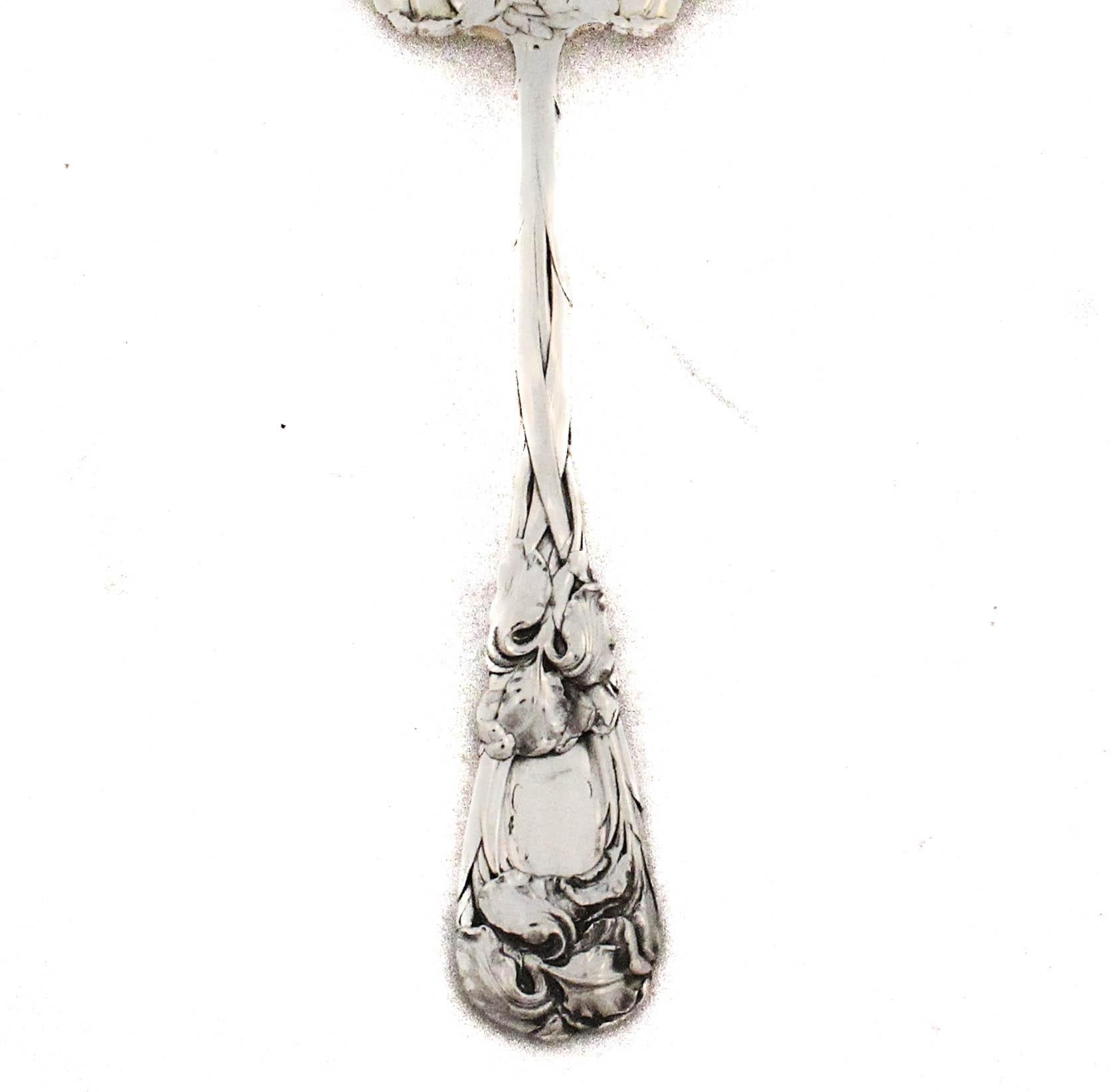 Americano Cucchiaio da portata in argento Sterling Art Nouveau in vendita