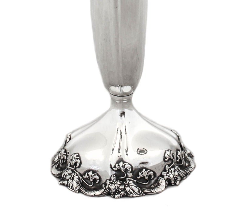 Sterling Silver Art Nouveau Vase, 1906 In Excellent Condition For Sale In Brooklyn, NY