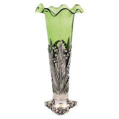 Sterling Silver Art Nouveau Vase