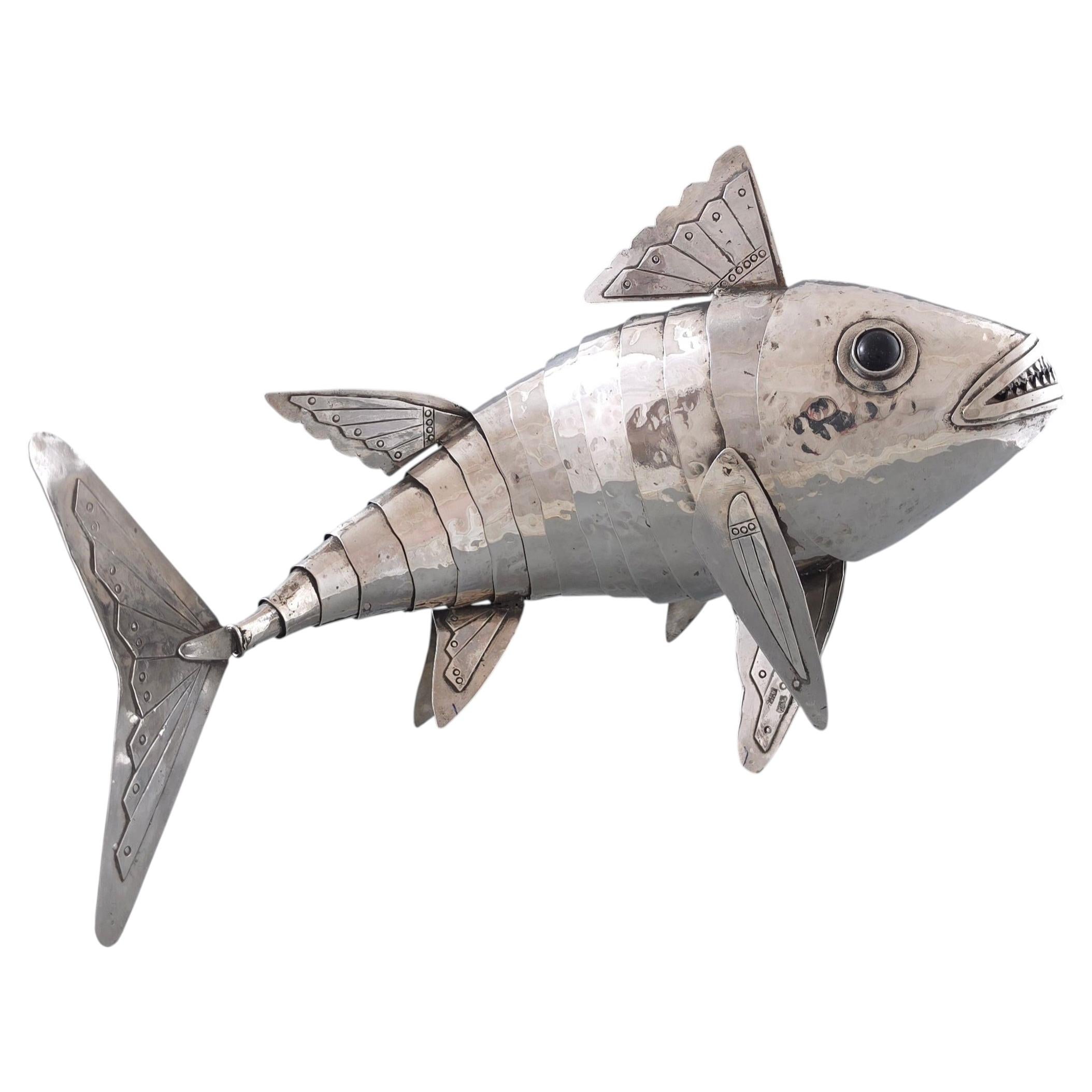 Sterling Silver Articulated Fish