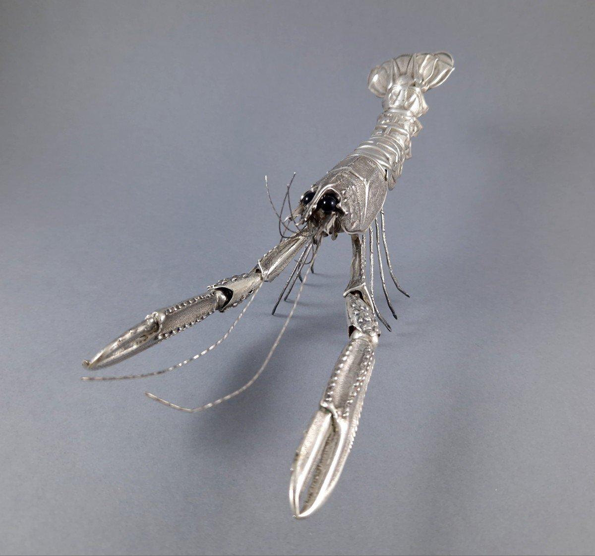 Argento 925 Aragosta articolata in argento sterling in vendita