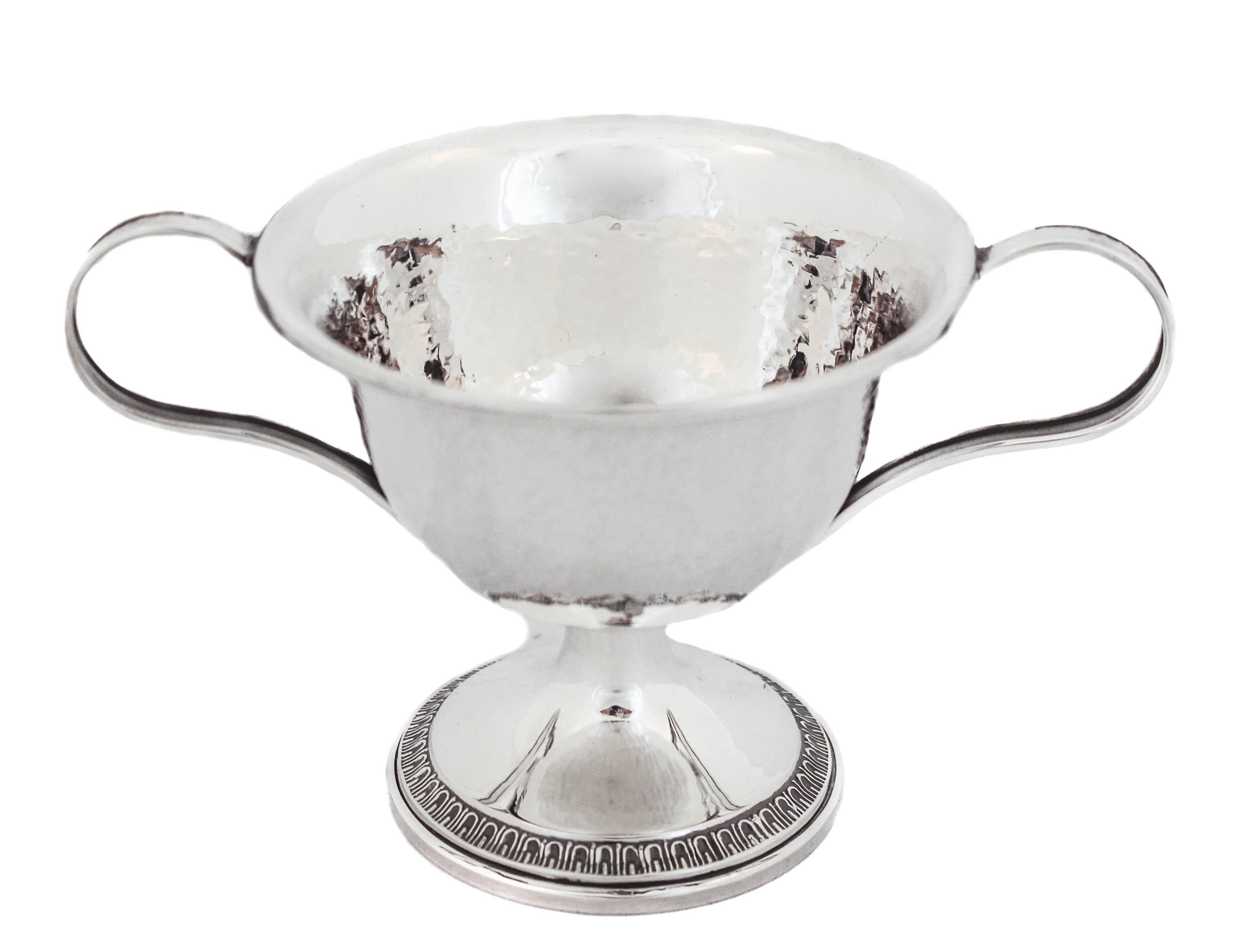 Crema y azúcar de plata de ley Arts and Crafts Estadounidense en venta