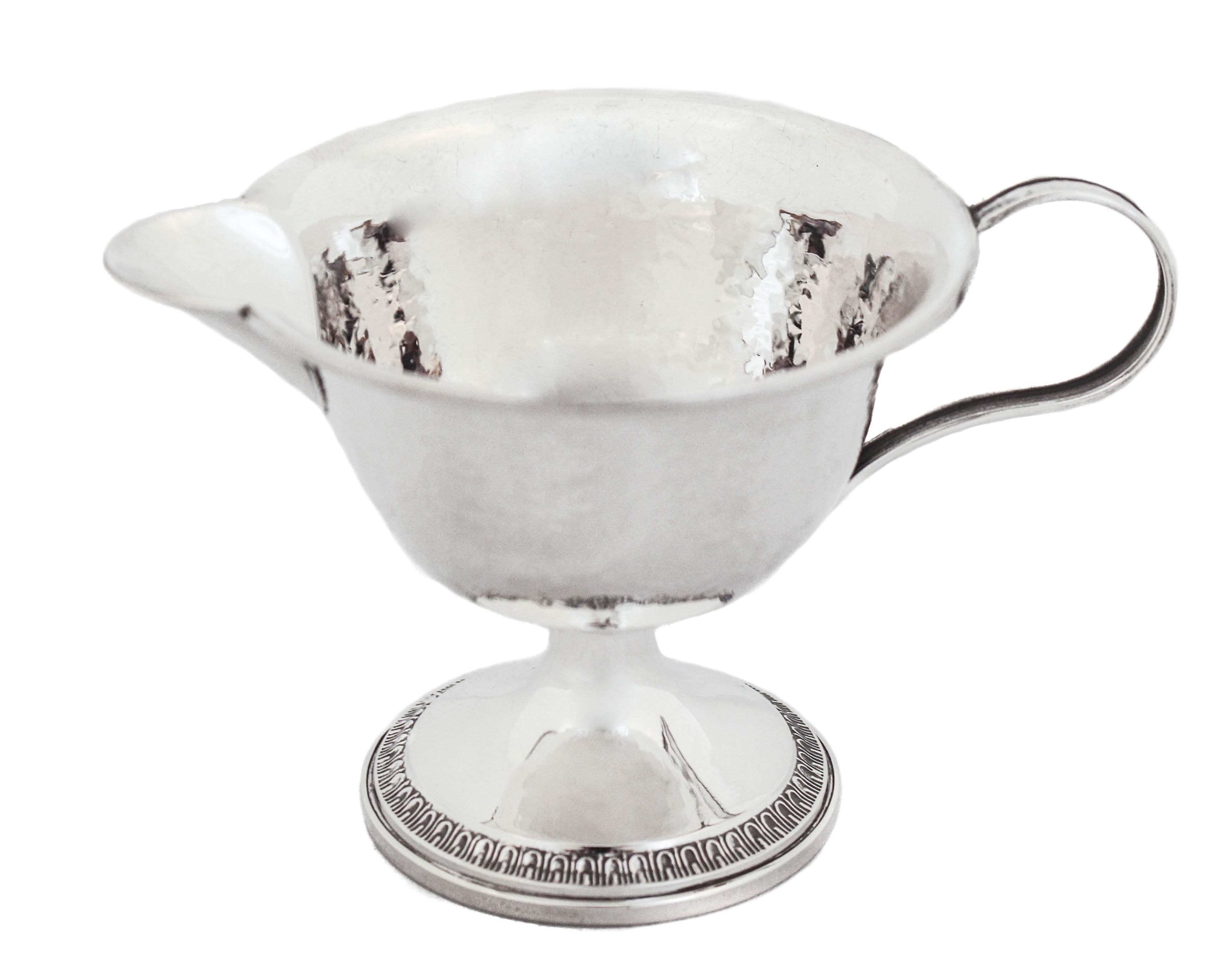Crema y azúcar de plata de ley Arts and Crafts en Excelente estado para la venta en Brooklyn, NY