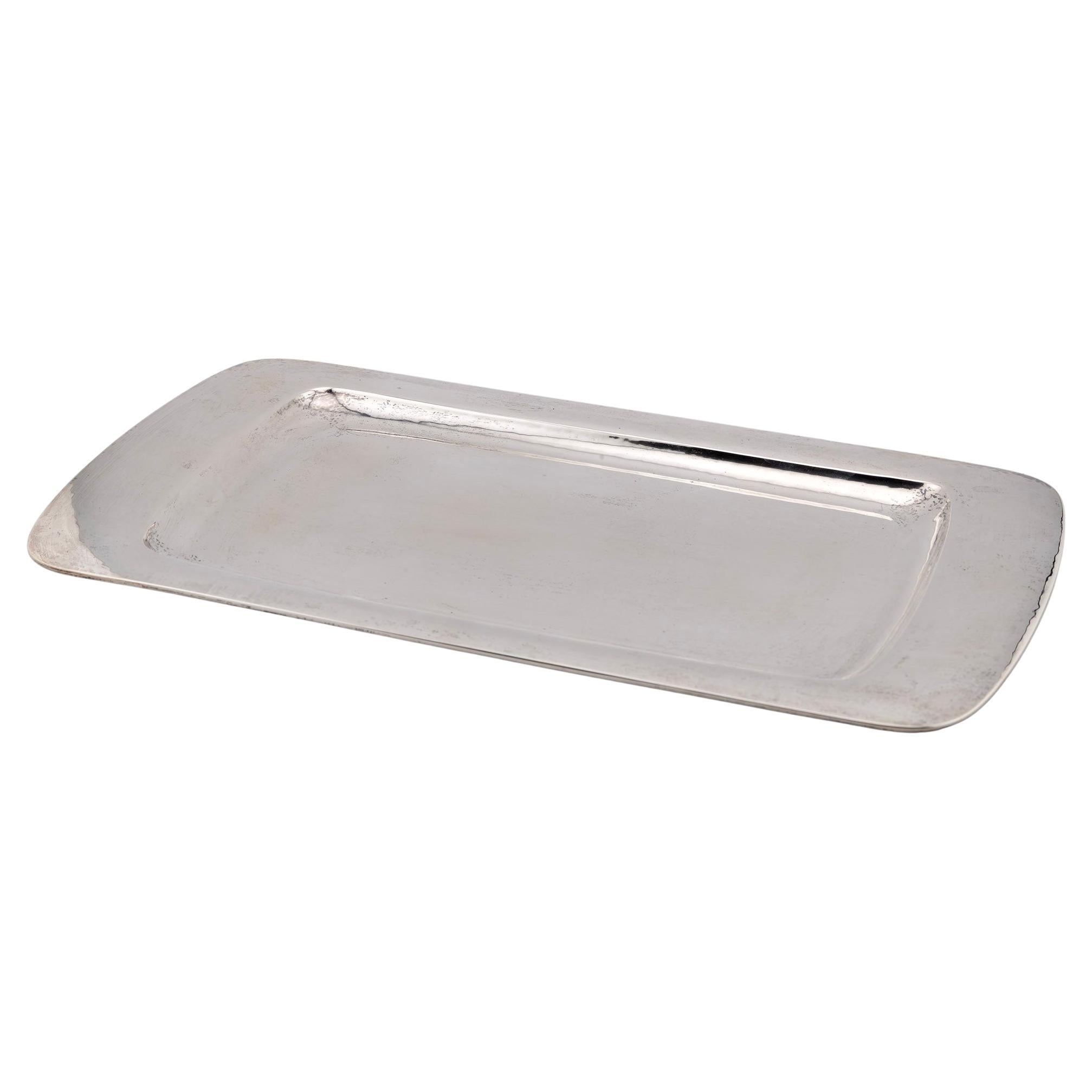 Sterling Silver Arts and Crafts Tray, 1930s