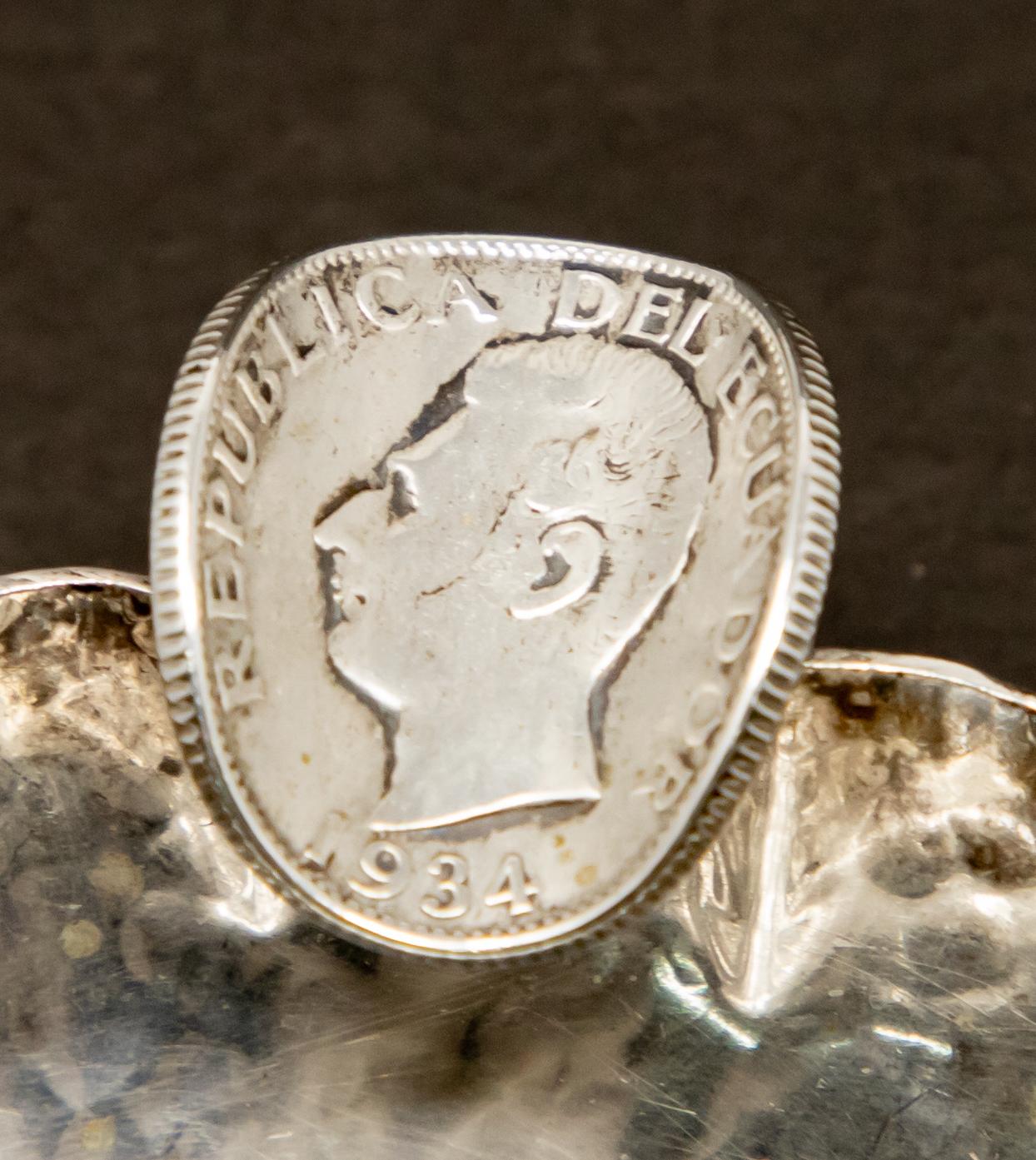 Ecuadorean Sterling Silver Ash Receiver Ecuador Coin For Sale