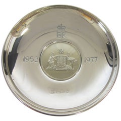 Vintage Sterling Silver Australian Crown Dish