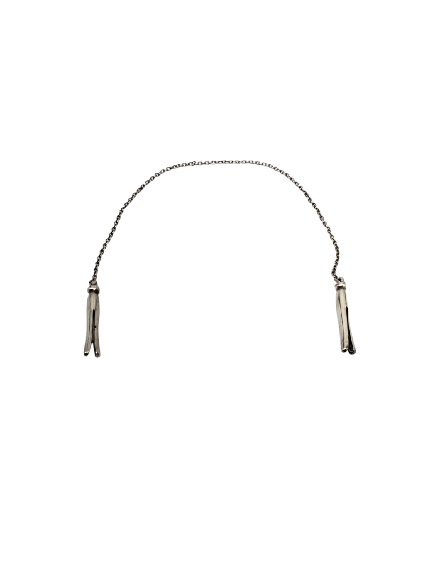 Clip per bavaglini in argento Sterling # 19691 In condizioni buone in vendita a Washington Depot, CT