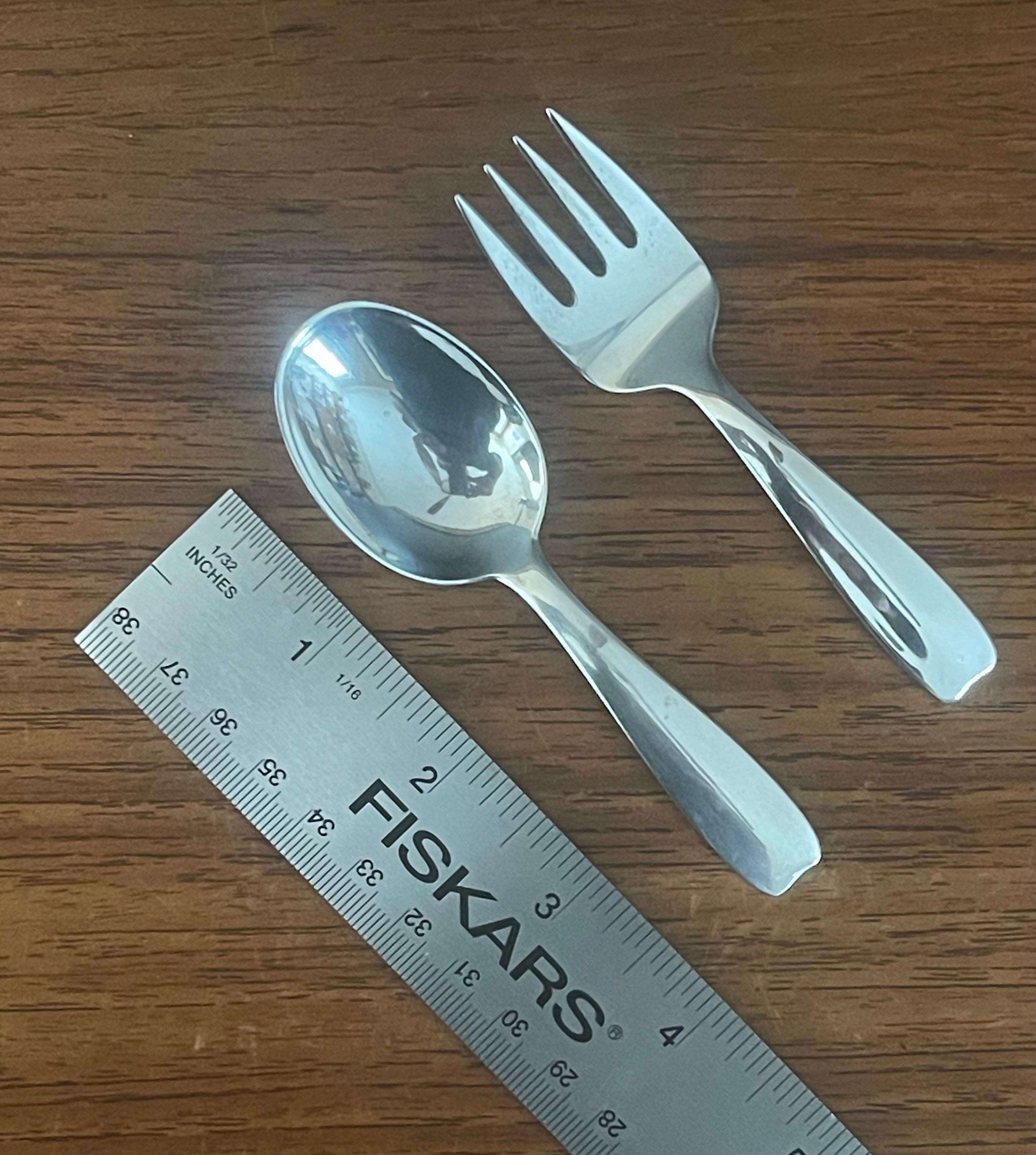 Sterling Silver Baby Flatware in Cordis Pattern by Tiffany & Co. 1
