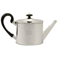 Sterling Silver Bachelor Teapot, Antique George V