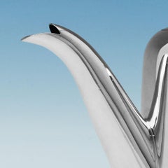 "Hotel Style" Sterling Silver Bachelor Teapot by Jenkins & Timm in 1923