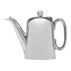 "Hotel Style" Sterling Silver Bachelor Teapot by Jenkins & Timm in 1923