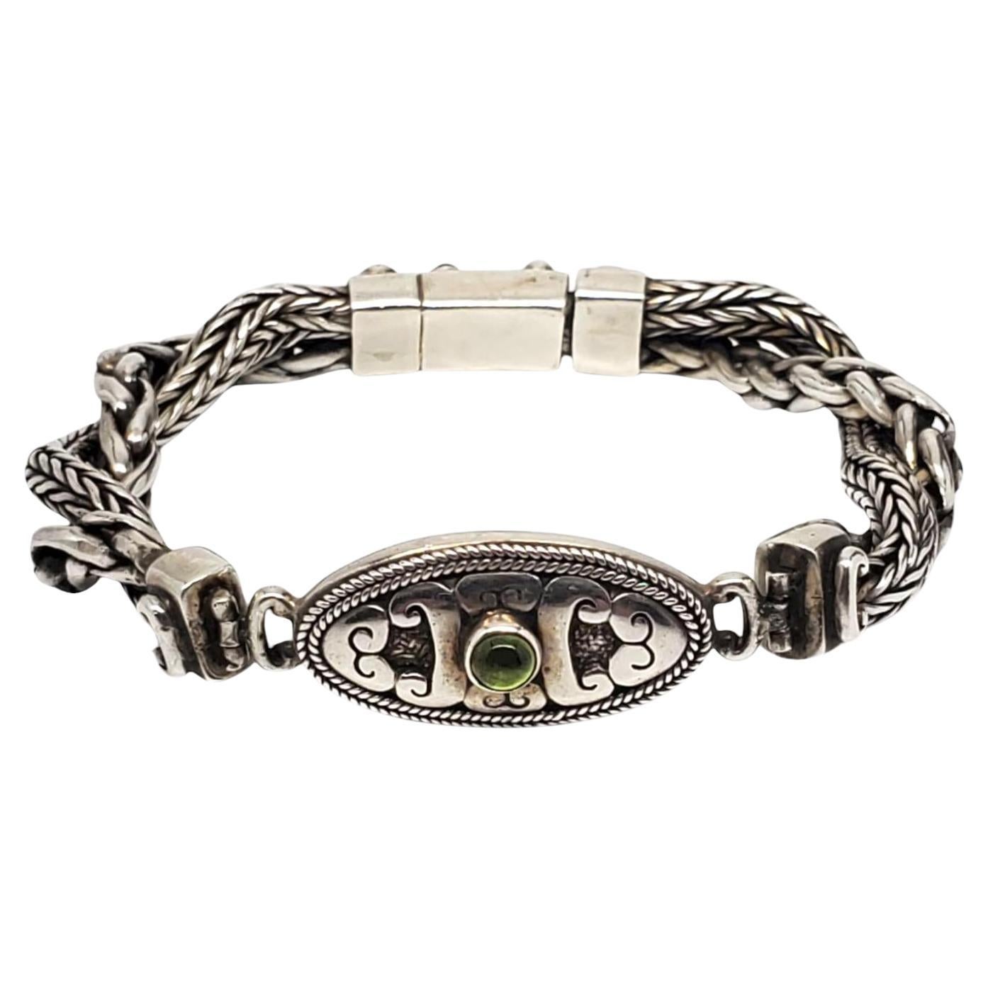 Sterling Silver Balinese Style Chain Bracelet #21172