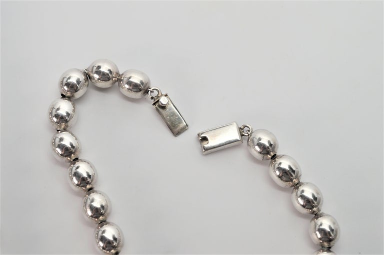 Sterling Silver Ball Chain Necklace at 1stDibs silver ball necklace