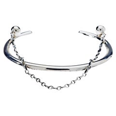 Sterling Silver Bangle Arm Cuff Bracelet Modern Fashion Jewelry J Dauphin
