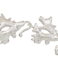 Pulsera brazalete de plata de ley