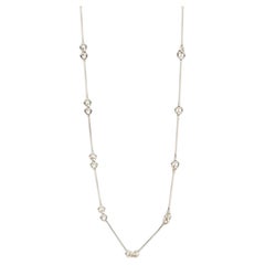Collana con catena a barre in argento sterling
