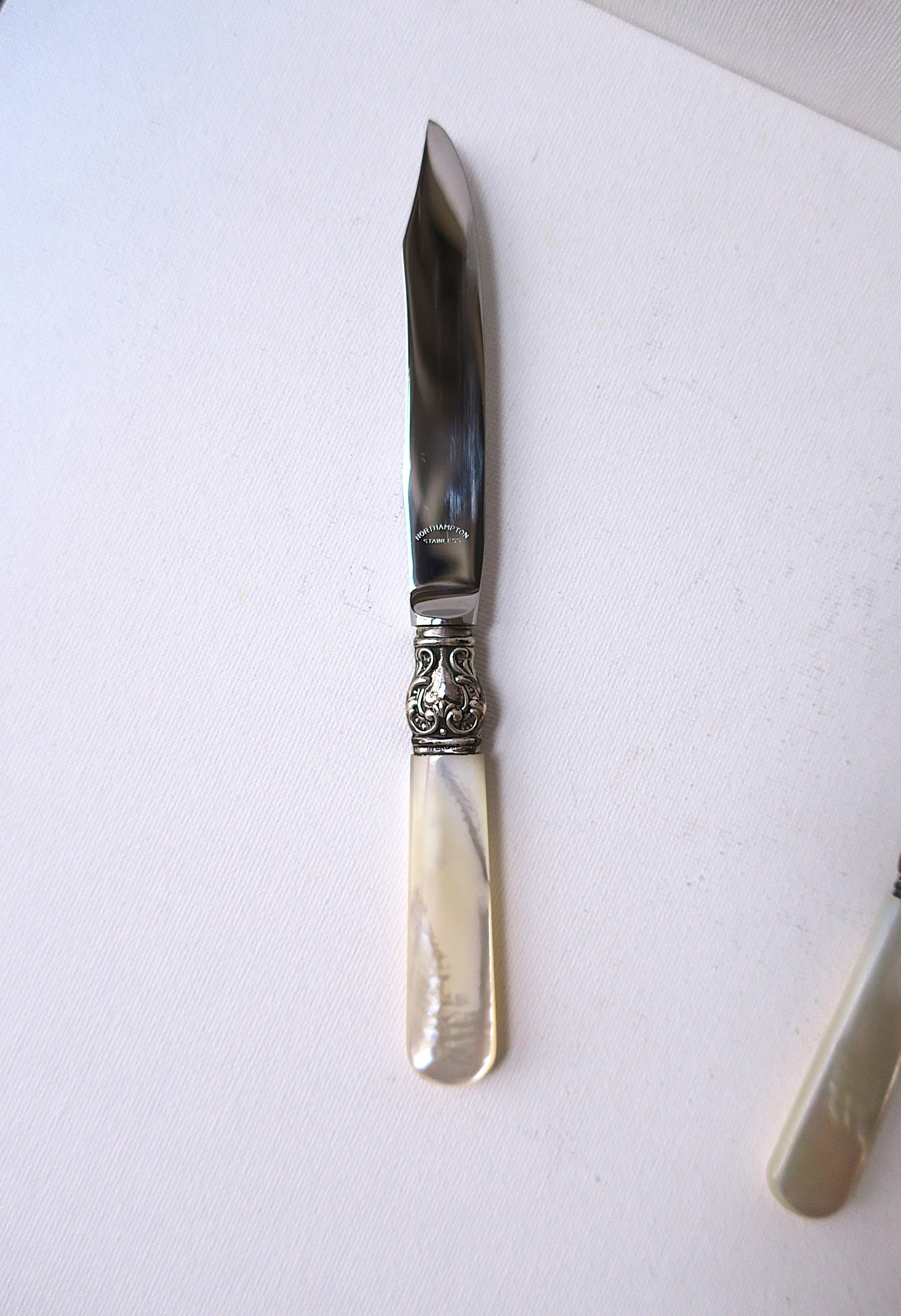 Cuchillos de plata de ley para frutas o aperitivos, juego de 6 Plata esterlina en venta