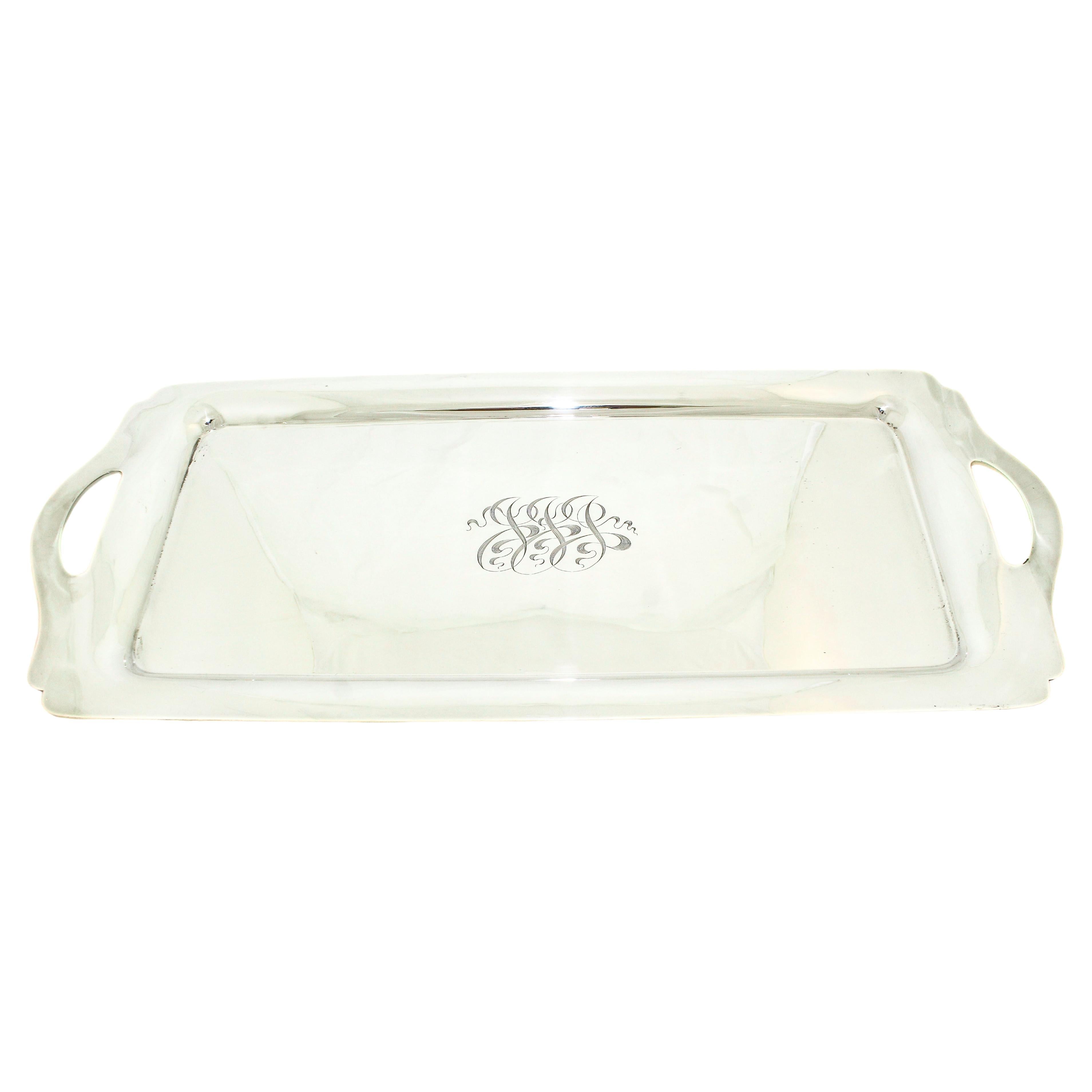 Sterling Silver Bar Tray For Sale