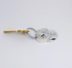Sterling Silver Baseball Hat Key Ring Holder