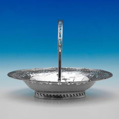 Garrard & Company Edwardian Antique Sterling Silver Basket