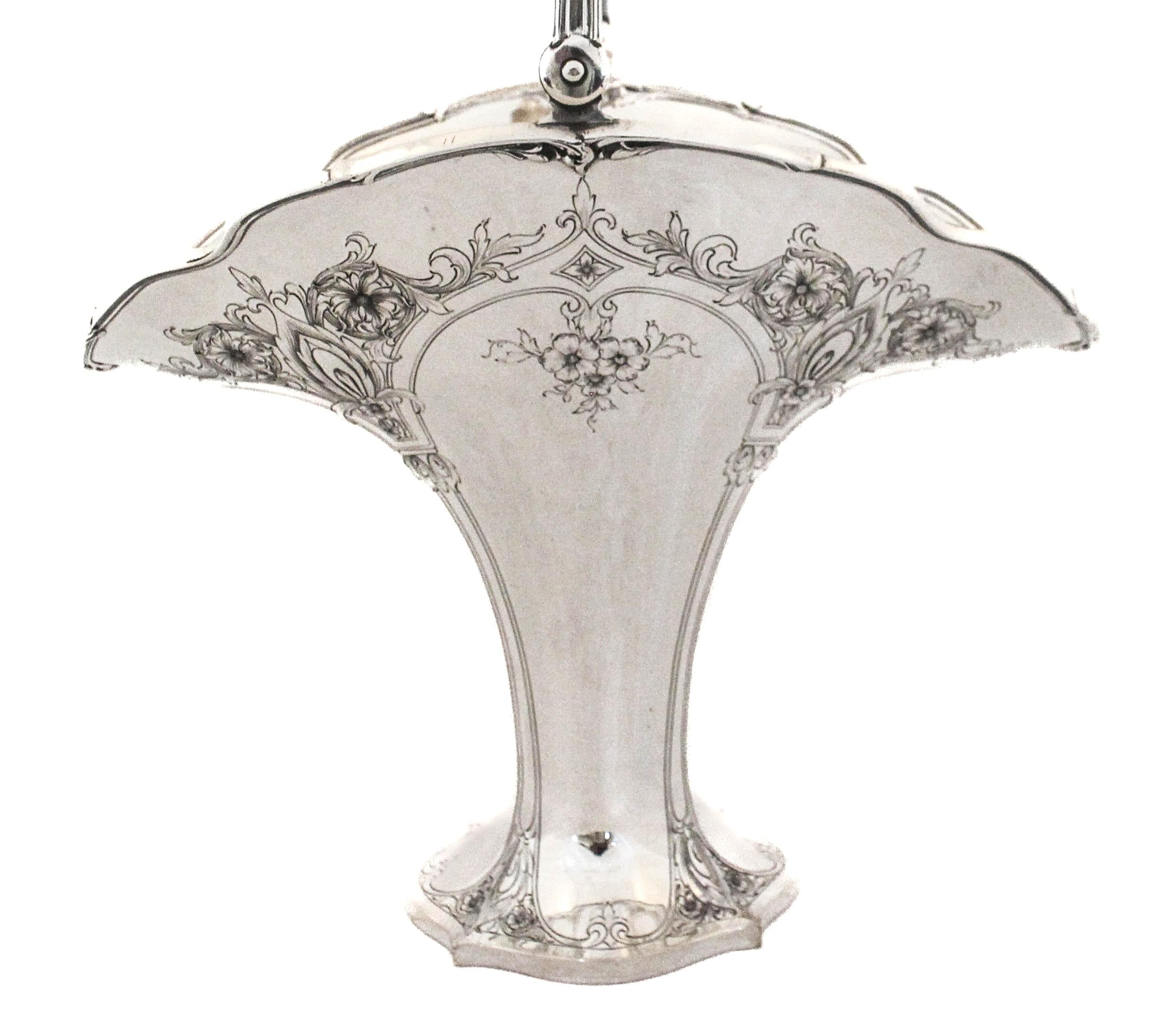 Américain Panier / Vase en argent sterling en vente