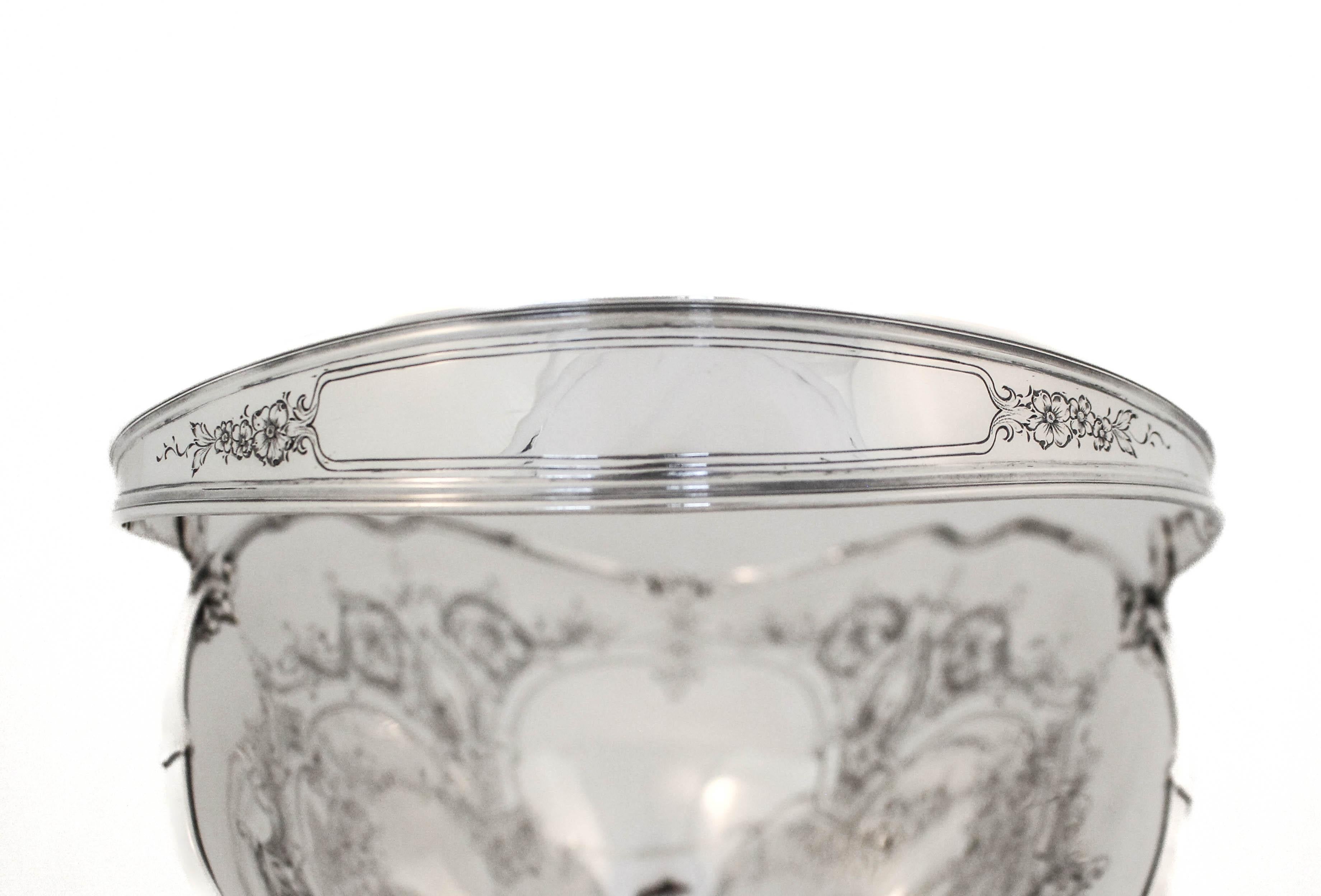 Panier / Vase en argent sterling Excellent état - En vente à Brooklyn, NY
