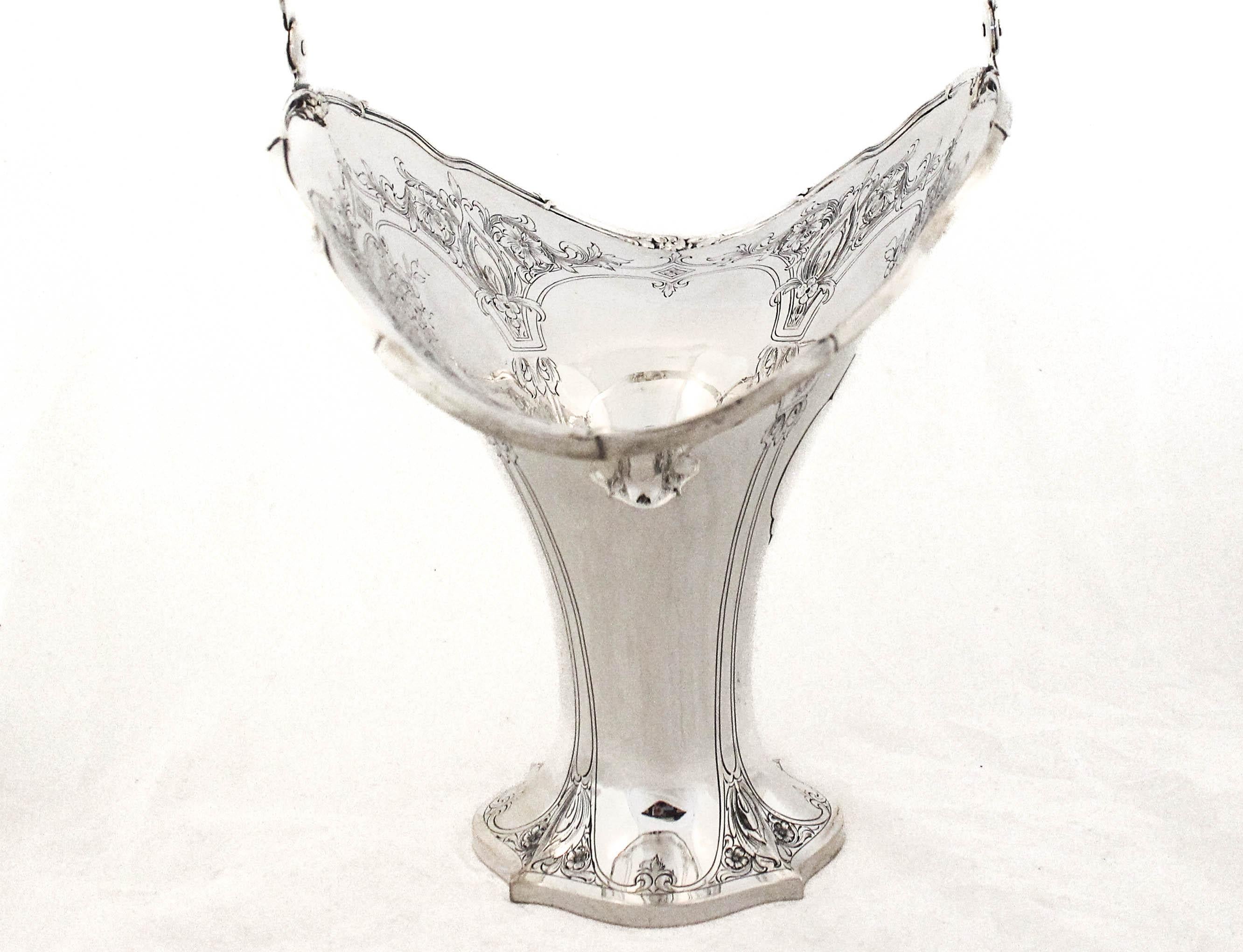 Argent sterling Panier / Vase en argent sterling en vente