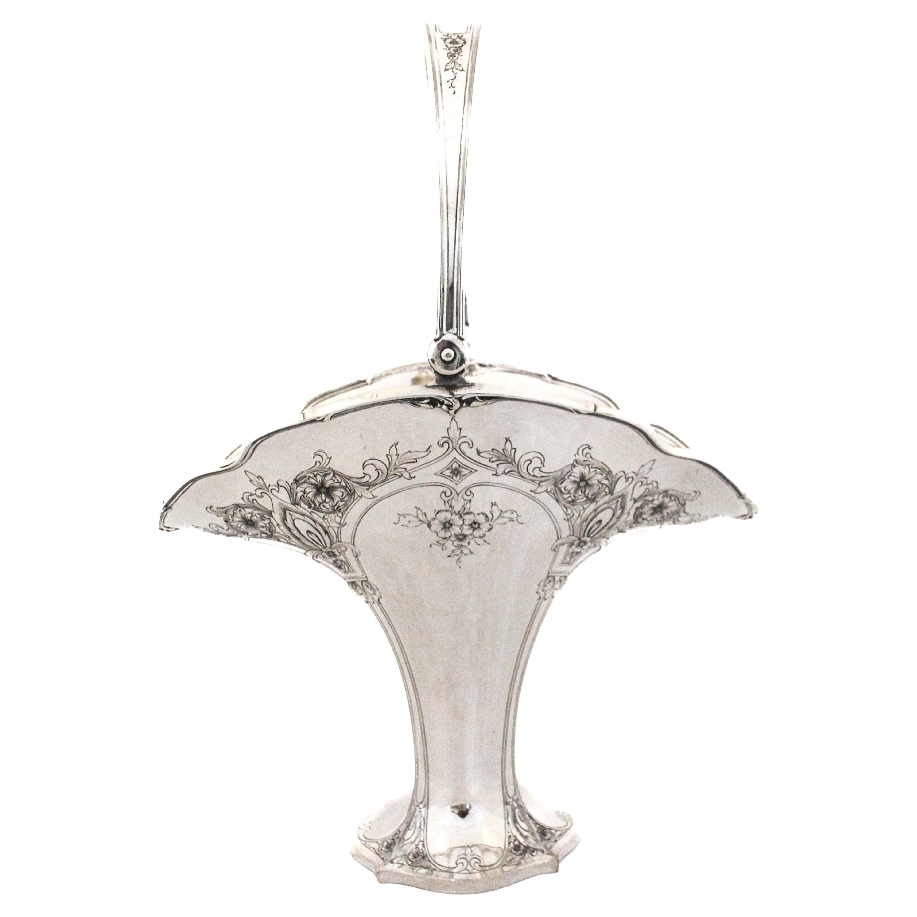 Panier / Vase en argent sterling en vente