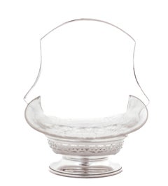 Sterling Silver Basket w/Crystal Liner