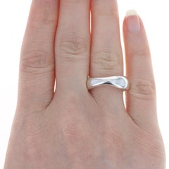 Sterling Silver Bastian Inverun Curved Statement Band, 925 Ring