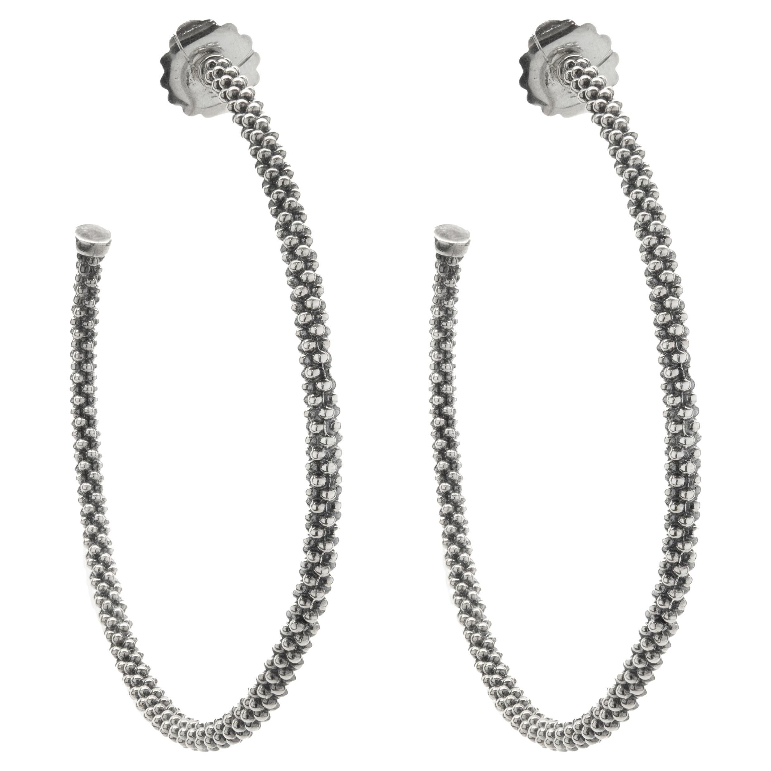 Antique Paste Hoop Earrings at 1stDibs