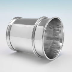 Sterling Silver Beaker or Mint Julep Cup, London, 1960