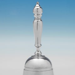 19th Century Victorian Antique Sterling Silver Bell from 1855