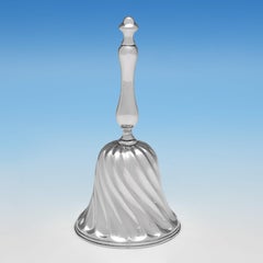 Antique Victorian Sterling Silver Bell by Harry Brasted, London, 1900