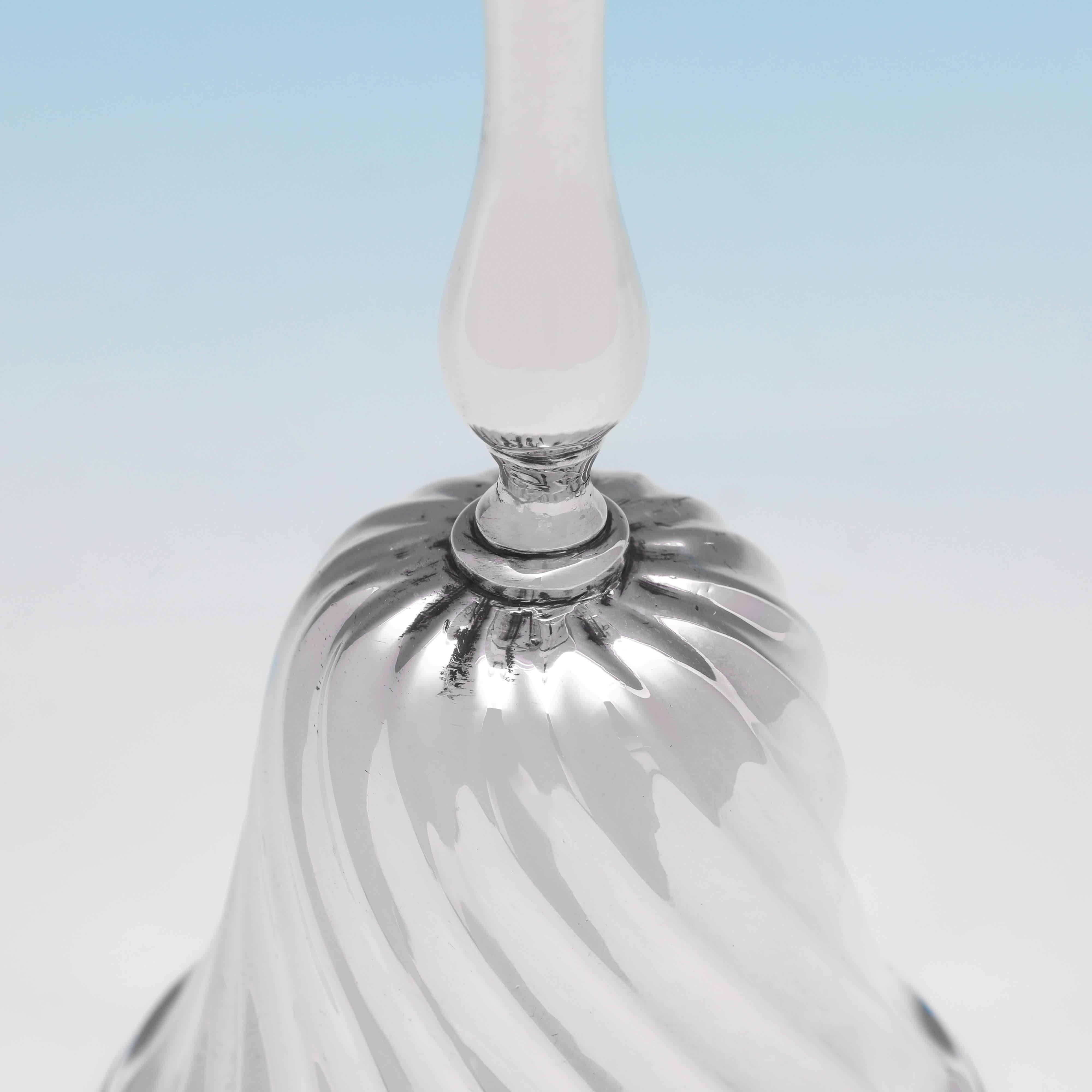 Early 20th Century Antique Victorian Sterling Silver Bell by Harry Brasted, London, 1900