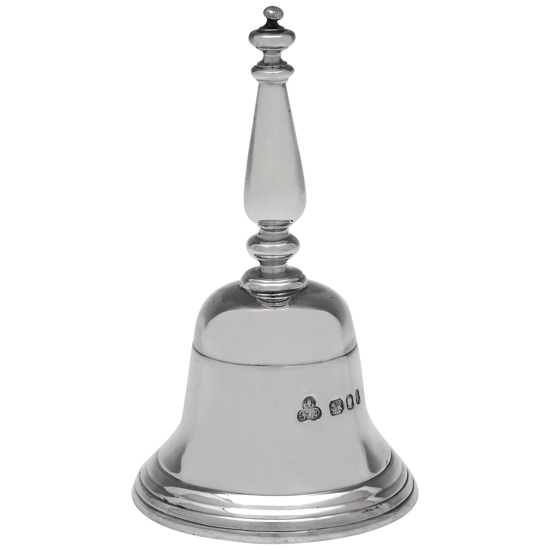 Mid Century Modern Sterling Silver Bell by S. J. Phillips in 1965