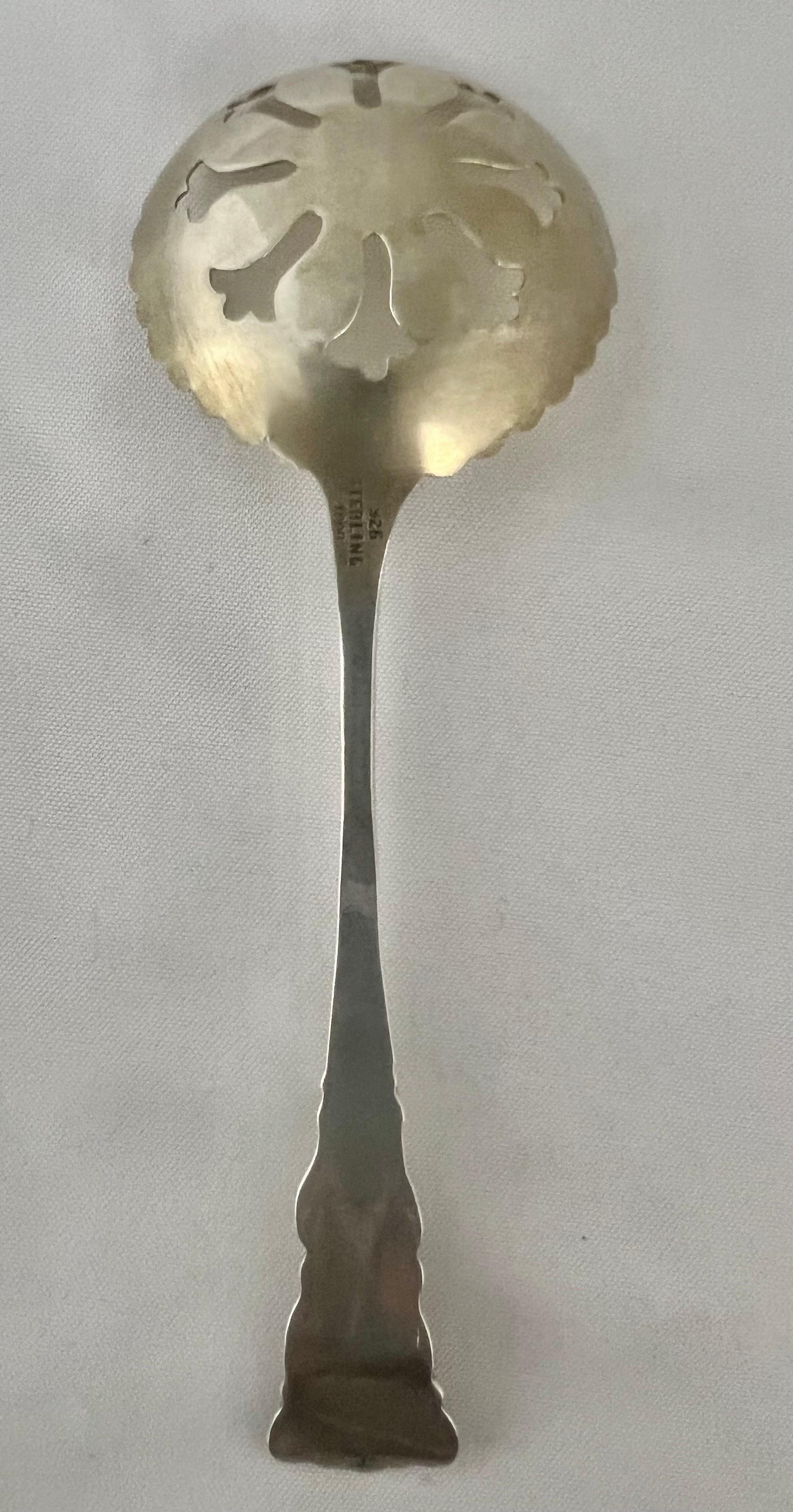 American Sterling Silver Berry Spoon For Sale