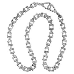 Sterling Silber Fahrradkette Halskette/Gürtelkette Kette