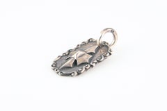 Sterling Silver Bill Wall Wave Dog Tag w/ "C" Cross, DT608